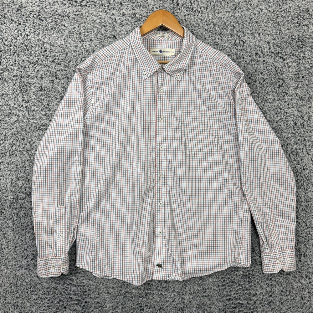 Onward Reserve Shirt Mens 2XL Multicolor Check Button Down Performance Stretch